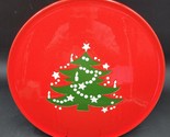 Waechtersbach Red Christmas Tree 12&quot; Cake Snake Serving Plate Platter Tray - £19.94 GBP