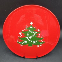 Waechtersbach Red Christmas Tree 12&quot; Cake Snake Serving Plate Platter Tray - £19.60 GBP