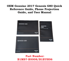 OEM 2017 Genesis G80 Multimedia System User's Manual Quick Reference Guide - $16.82 OEM 2017 Genesis G80 Multimedia System User's Manual Quick Reference Guide - $16.82