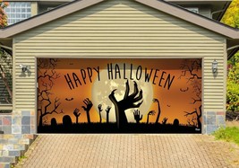 My Door Decor 285905HALL-011 7 x 16 ft. Happy Halloween Graveyard Zombie Hands H - £171.82 GBP