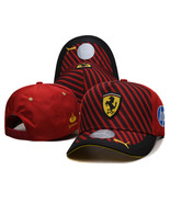 Embridered Ferrari Racing hat red striped - $29.99