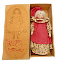 Doll Silvestri Country Folk Handcrafted with Wood Advertising Box Vintage - £10.89 GBP