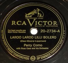 Perry Como 78 Laroo Laroo Lilli Bolero / When Your Hair Has Turned Silve... - £5.46 GBP