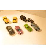 VINTAGE DIECAST-  ASSORTED CARS- SOME HOT WHEELS- 8 PCS- FAIR - W8 - $86.21 MXN