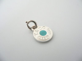 Tiffany &amp; Co Blue Enamel Pendant 1837 Charm Clasp 4 Necklace Bracelet Love Gift - £274.97 GBP