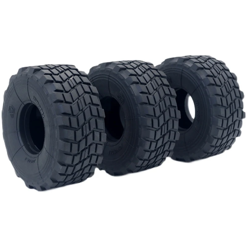 2PCS Rubber Tires 100mm Tyre for 1/10 Rock Crawler 1/14 RC Tamiya Truck ... - $32.24
