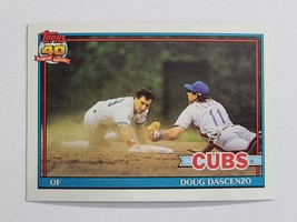 Doug Dascenzo - Chicago Cubs - Topps 40 Years of Baseball - Topps 437 - 1991 - £1.58 GBP
