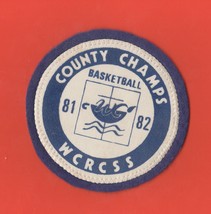 Vintage 1981-82 Wcrcss County Champs Basketball Patch - £3.32 GBP