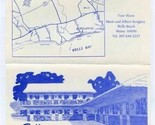 Bellevue Motel &amp; Cottages Brochure Wells Beach Maine 1960&#39;s - $13.86