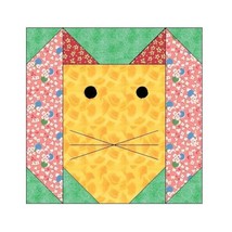 Bunny Paper Peicing Foundation Quilt Block Pattern - Pdf Format - $2.75