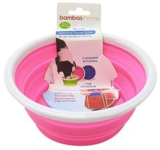 Bamboo Silicone Travel Bowl Assorted Colors - 24 oz - £12.81 GBP