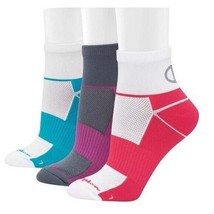 CHAMPION 3-Pk. Colorblocked Ankle Socks - £11.07 GBP