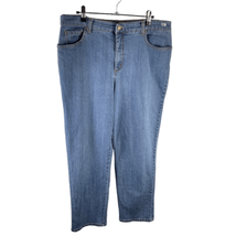Gloria Vanderbilt Straight Jeans 14 Women’s Dark Wash Pre-Owned [#3451] - £15.73 GBP