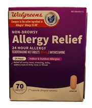 Walgreens Allergy Relief 70 caplets Exp 2026 - $16.99