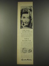 1956 Elizabeth Arden Ardena Invisible Veil Ad - visible beauty invisibly  - £14.74 GBP