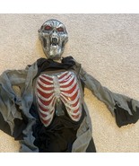 Blood Skeleton Child Halloween Costume Light Up Eyes And Chest New - $619.73 MXN