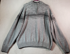Park Slope Sweater Mens 2XL Gray Knit 100% Acrylic Long Reglan Sleeve 1/... - £16.31 GBP