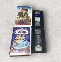 Anastasia &amp; Cinderella Disney VHS Tape Lot of 2 - $6.78