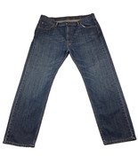 Levi’s 505 Jeans Men’s Actual 42&quot; x 30.5&quot; Straight Leg Medium Wash Blue ... - £26.06 GBP
