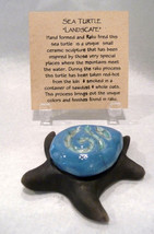 Raku &quot;Landscape&quot; Sea Turtle by One Hundred Horses (#5499) - $28.75 CAD