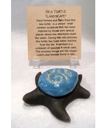 Raku &quot;Landscape&quot; Sea Turtle by One Hundred Horses (#5499) - $399.14 MXN
