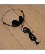 Vintage 1990s Generic Basic Corded Foam Headphones, Metal Frame, Black ,... - $16.63 CAD