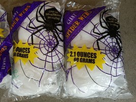 Halloween Decoration Giant Spider Webs 3pk home decorations - £3.98 GBP