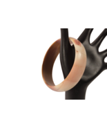 Cream and Caramel Bakelite Bangle Bracelet Tested 3 Inches Beautiful Est... - $532.95 MXN