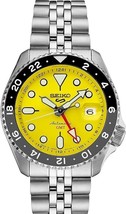 SEIKO Watch Men Sports GMT, Mechanical, Automatic Stainless Silver Tone - £335.17 GBP