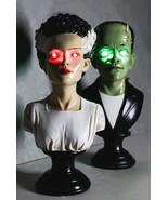 Set Of 2 Victor Frankenstein With Elizabeth Bride Bust Figurines With LE... - $1,790.08 MXN