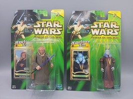 Star Wars Power of The Jedi Force x2  File Hasbro Mas Amedda &amp; Saesee Tiin New - $7.70