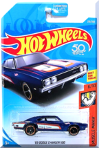 Hot Wheels - &#39;69 Dodge Charger 500: Muscle Mania #6/10 - #215/365 (2018) *Blue* - £1.95 GBP