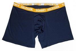 Tommy Hilfiger Navy Blue Yellow Band Super Soft Pouch Front Boxers Men&#39;s... - $304.39 MXN