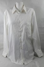 Van Heusen Mens Shirt White Wrinkle Free Size M Bin24#19 - £22.61 GBP