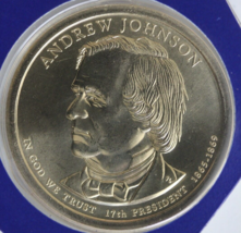 Gem BU 2011 P Andrew Johnson Presidential Dollar Mint Cello Exact Coin T... - $9.99