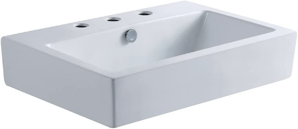 Kingston Brass Ev4318W38 Century Bathroom Sink, 8", White - $344.99