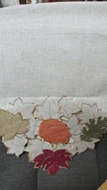 &quot;CUT WORK FALL LEAVES ON SHINY NATURAL BACKGROUND&quot;&quot; - TABLE RUNNER - £6.69 GBP