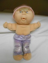 Vtg Signed Mattel Cabbage Patch kids cloth Doll in beanie hat glitter pa... - £14.12 GBP