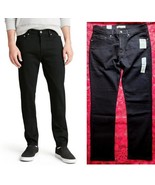 Signature Levi Strauss &amp; Co Mens Slim Fit Jeans Gothic Black Premium Den... - £18.02 GBP