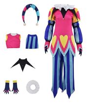 ZYHCOS Halloween Carnival Party Fizzarolli Clown Cosplay Jester Colorful Costume - £70.22 GBP