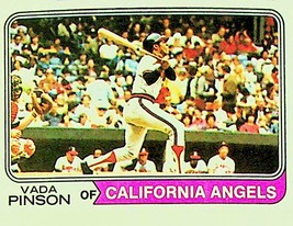 1974 Topps Vada Pinson #490 Baseball Card - £3.38 GBP