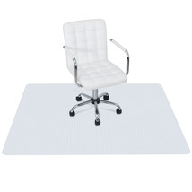 60" Pvc Chair Floor Mat Non-Slip Texture Desk Solid Floor Protector Carpet - £55.07 GBP