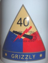 US Army 40th Armored Brigade ceramic coffee mug - £11.98 GBP