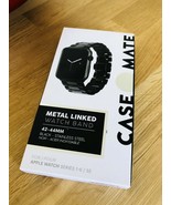 Case-Mate Metal Link Watch Band 42mm, Black, Stainless Steel, New, Damag... - $17.76 CAD