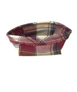 Longaberger Paprika Plaid Tarragon Basket Liner 27710124 Farmhouse New - $24.26