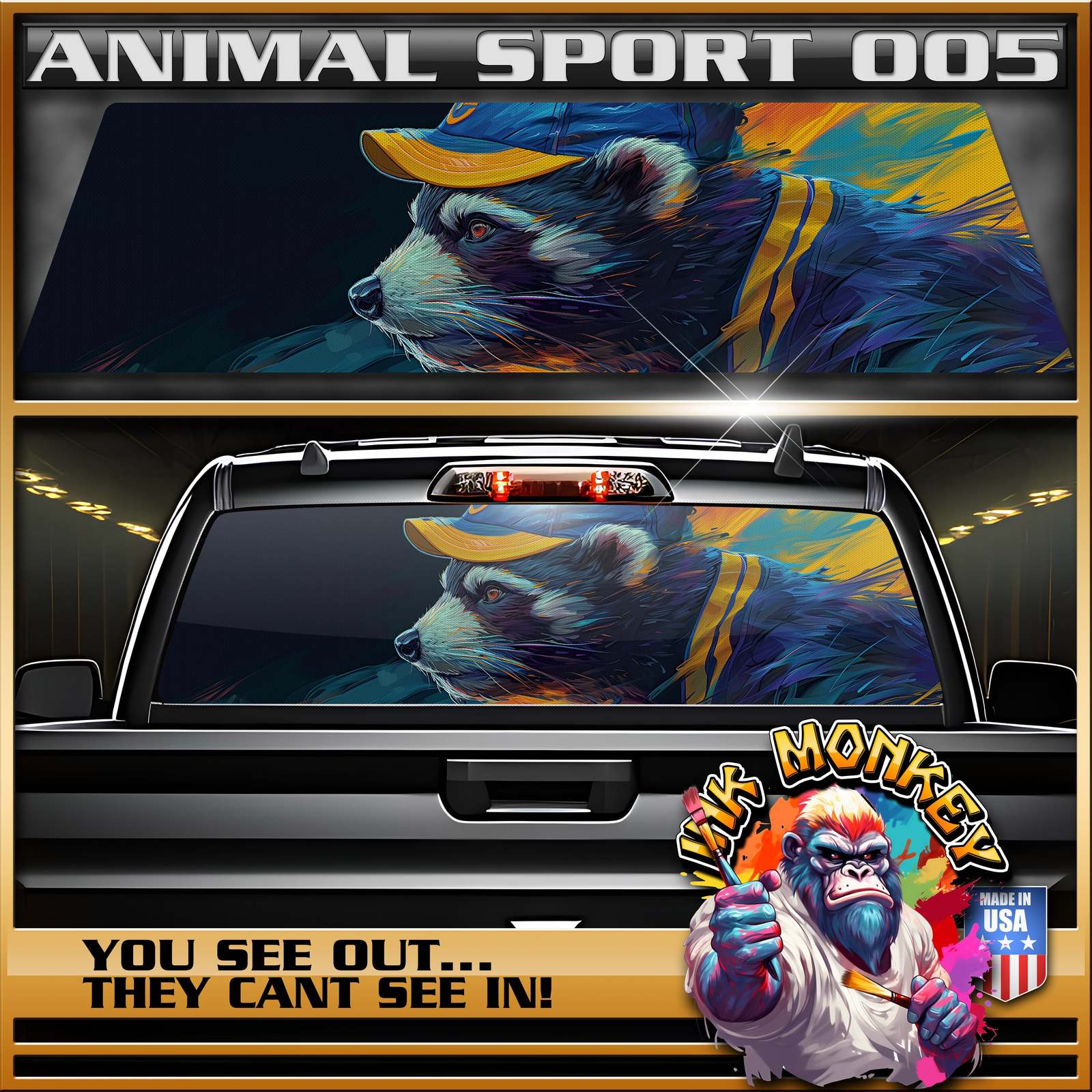 Primary image for Animal Sport 005 Truck Back Window Graphics