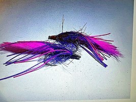 *2022* Peacock Bass, Pink-Purple,  Size 1/0, Sold Per 8, Hot, Hot!! - £10.26 GBP