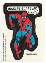 Marvel Comic Super Heroes Spider-Man Sticker Card 1976 Topps White Back NM EX - $86.89