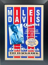 Miles Davis Personalizzato Cornice Blackhawk San Francisco Jazz Litografia Art - £122.66 GBP