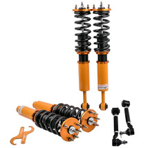 24 Ways Adj. Coilover Set For Honda Accord 03-07 + 2 Rear Upper Camber Arms - £429.15 GBP